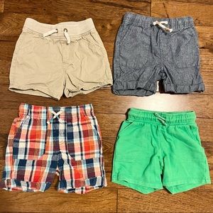 Cat & Jack Baby Toddler Boy Neutral Bundle of 4 Shorts Size 18M